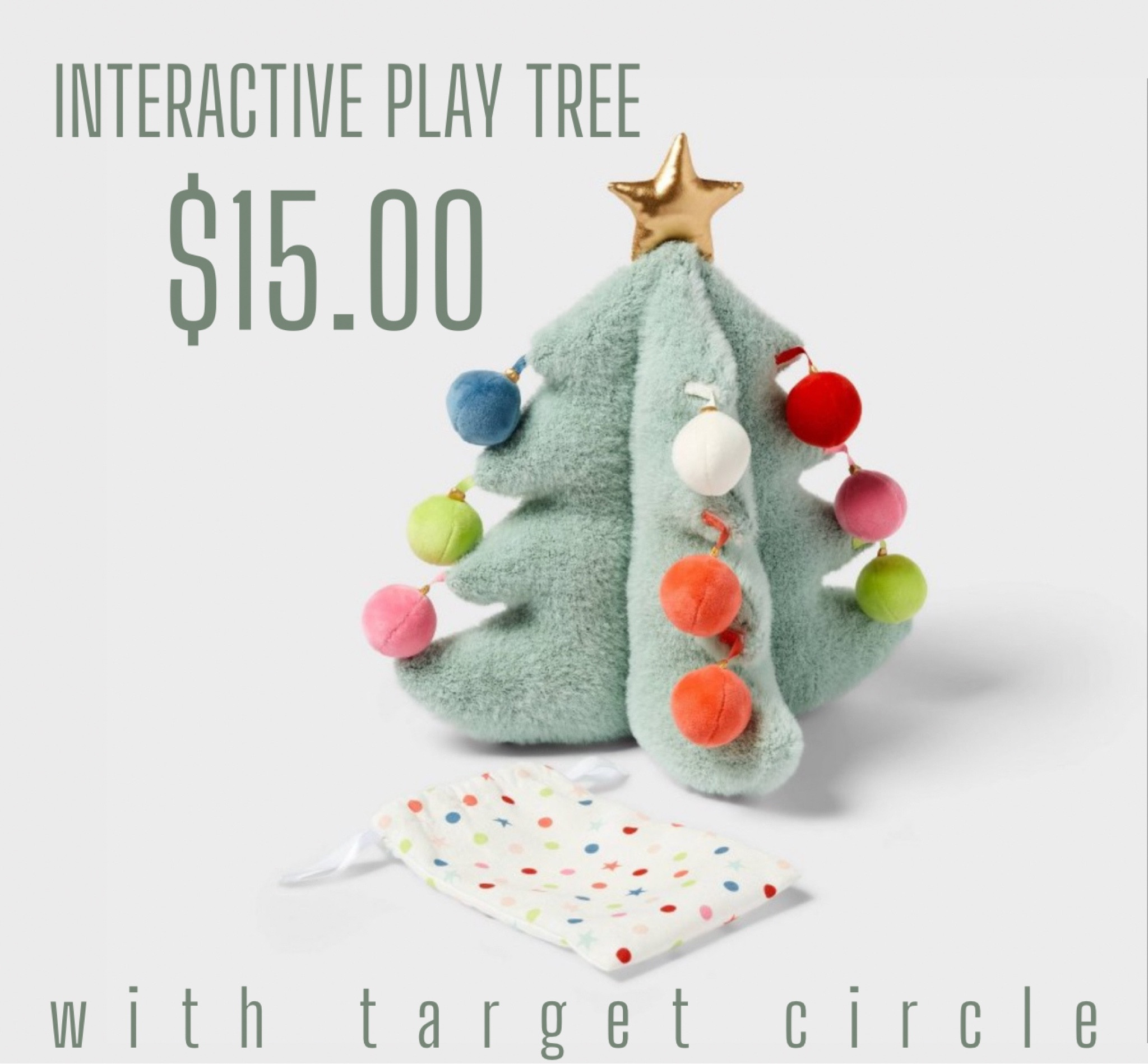 a smaller, but more affordable and still cute and interactive play christmas tree for kids! also saw some reviews that their cats loved this😂😂 $15, make sure you clip the 25% off coupon with target circle!

#LTKSeasonal #LTKHoliday #LTKSaleAlert