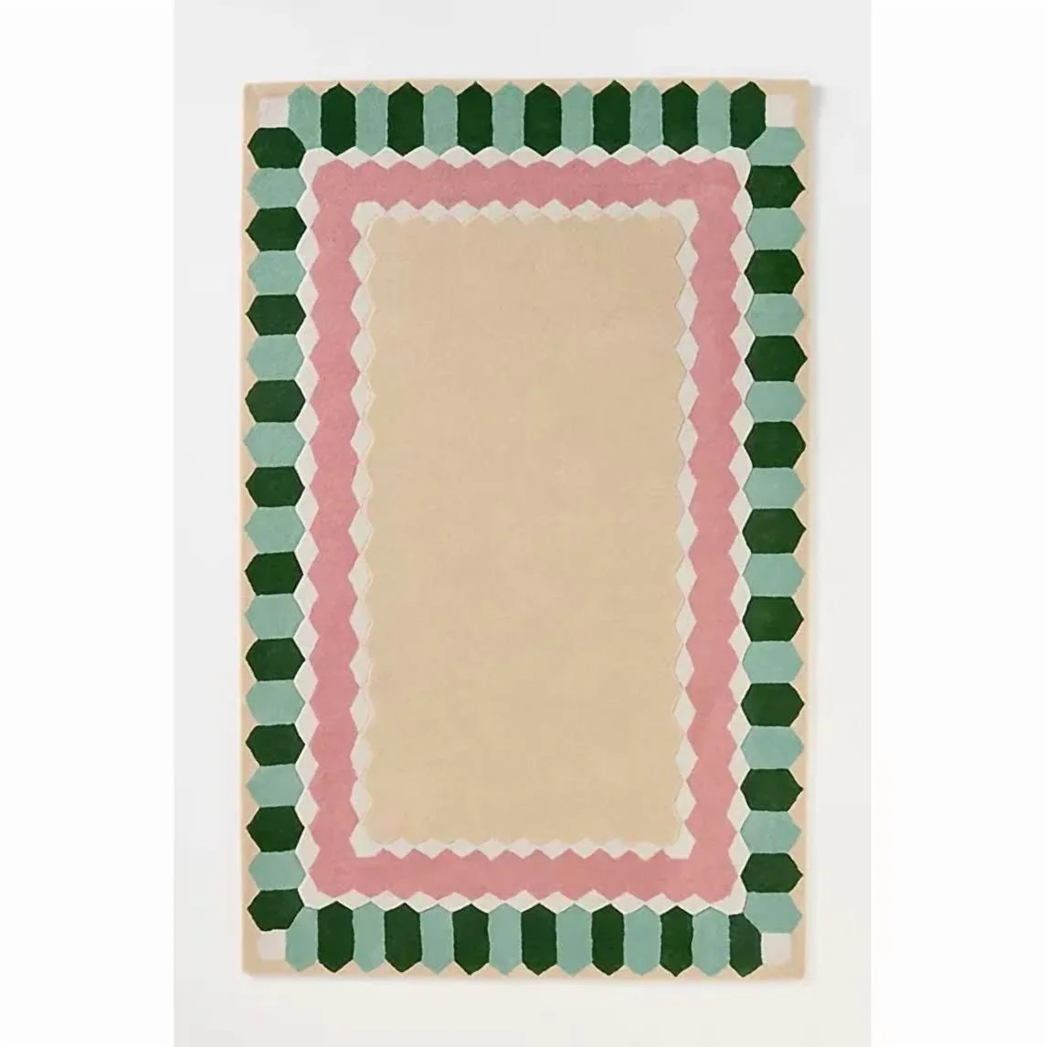 Aarish Rugs Handcrafted Wool Hand Tufted Ryleigh Area Rug for Living Room, Bedroom Any Room (Colo... | Walmart (US)