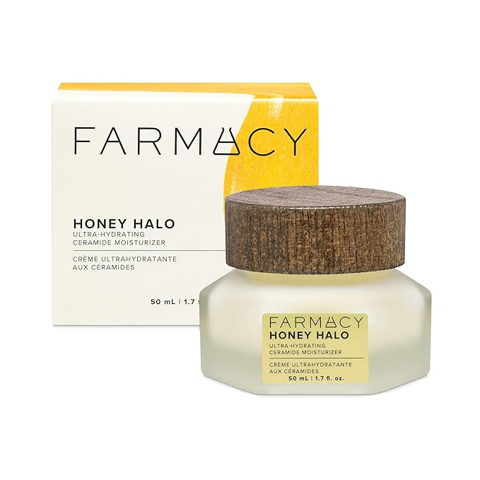 Farmacy Ceramide Face Moisturizer - Honey Halo Hydrating Facial Moisturizer for Dry Skin - Plumps... | Amazon (US)