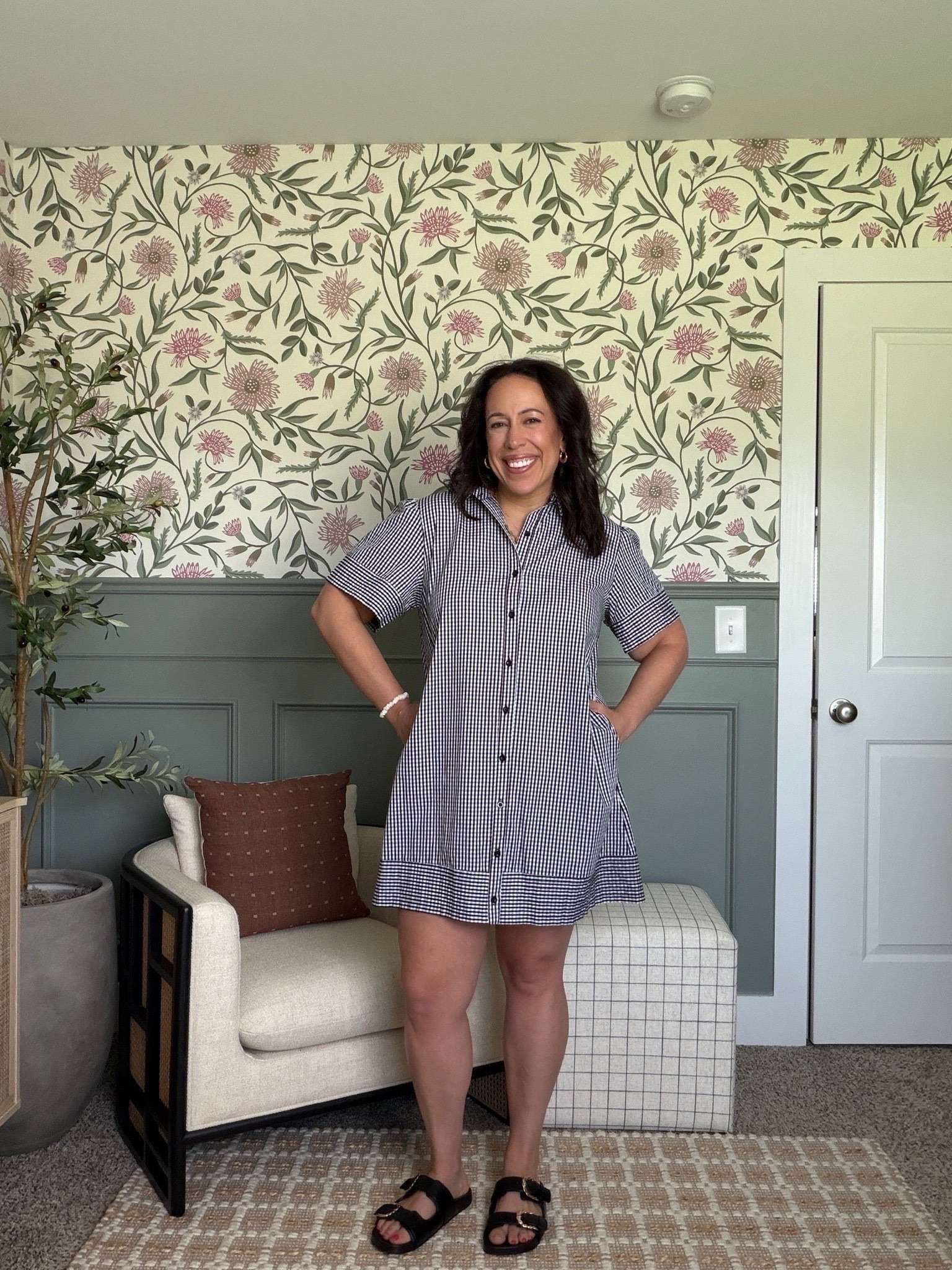 This gingham dress is such a cute choice for teachers and everyday workwear. The length is just right, and the print makes it easy to dress up while still keeping things comfortable. A great option for busy classroom days when you want to look put together and feel comfortable.

#LTKSeasonal #LTKMidsize #LTKootd