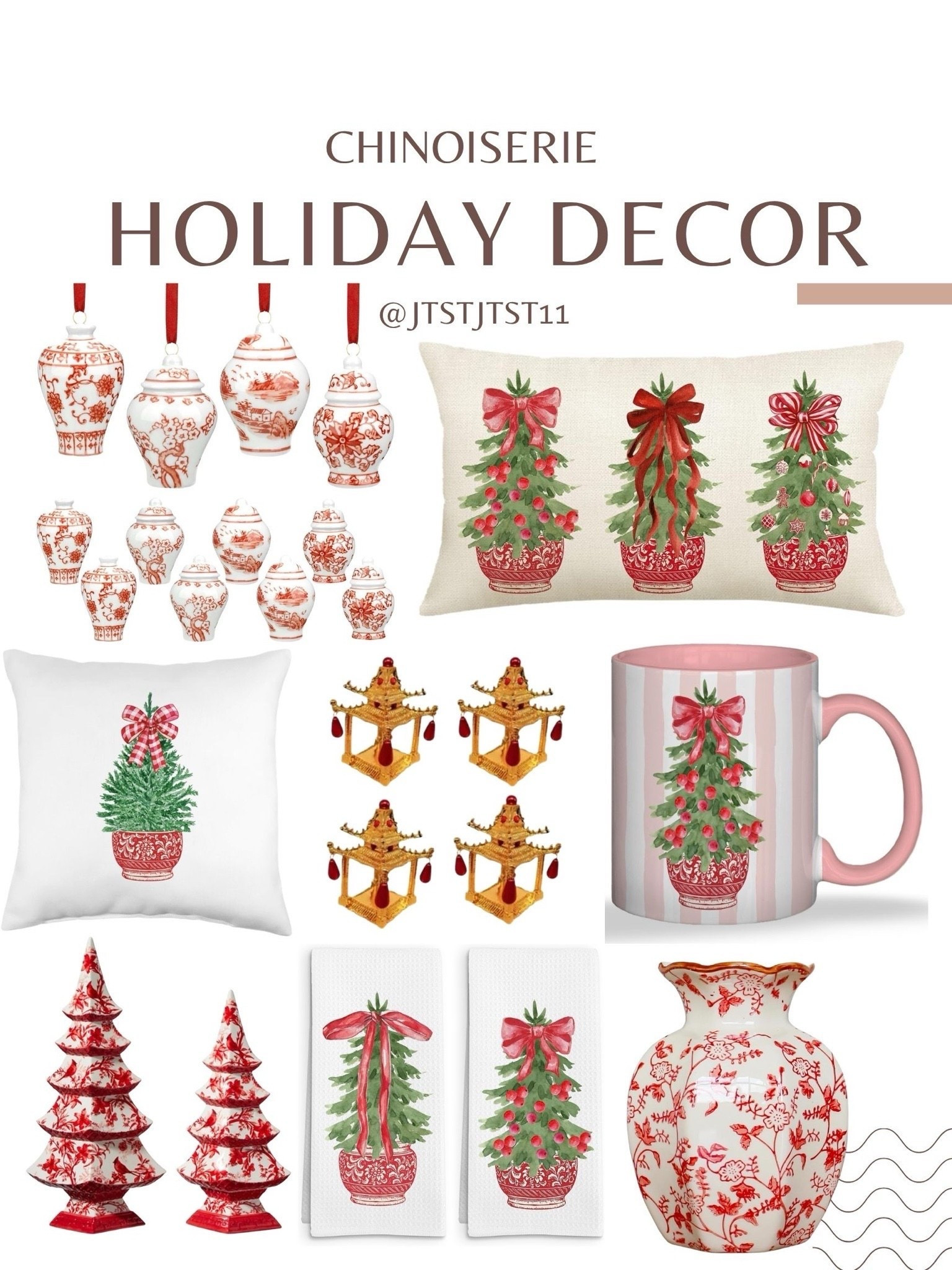 Sharing chinoiserie holiday decor that would also make great gifts!