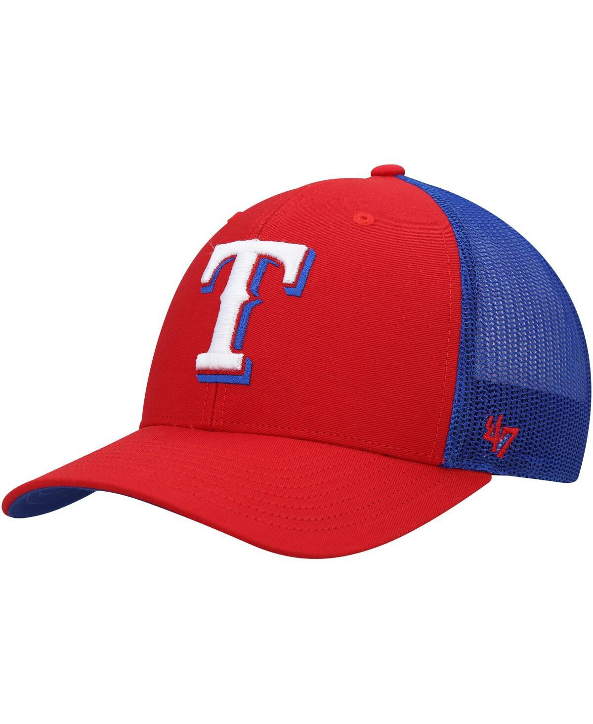 Men's '47 Brand Red Texas Rangers Secondary Trucker Snapback Hat | Macys (US)