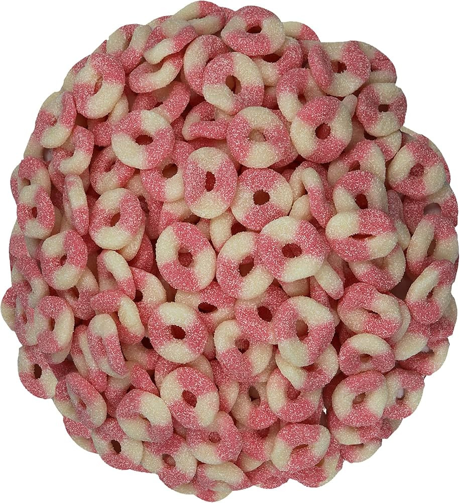 Smarty Stop Mini Sour Gummy Rings Candy GummiRoos (Pink Lemonade, 2.2 Pound (Pack of 1)) | Amazon (US)