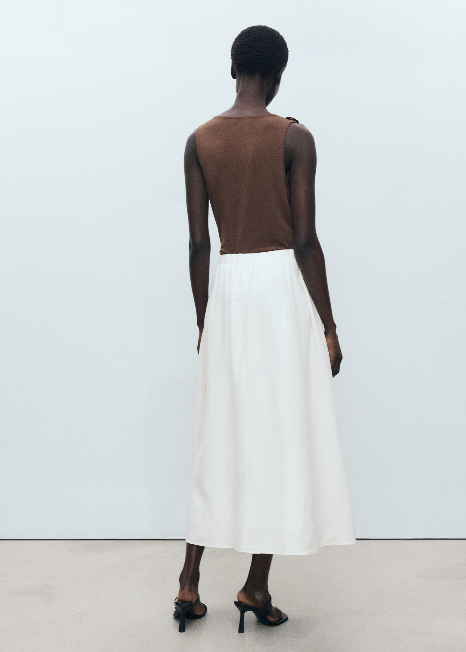 Flared linen skirt | MANGO USA | Mango (US/MX/AU)