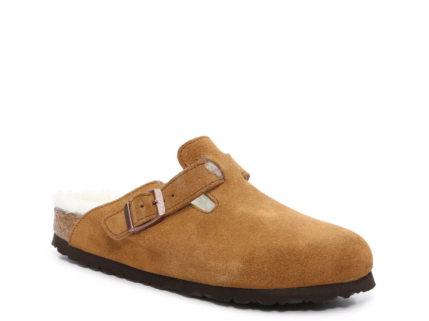 Birkenstock Boston Shearling Clog | Women's | Cognac | Size EU 39 / US Womens 8-8.5 / Mens 6-6.5 | Clogs | DSW