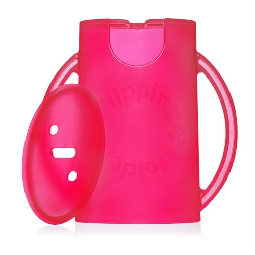 Flipping Holder Squeeze Proof Food Pouch Holder for Toddlers, Babies, Kids, Mess Free No Squeeze Juice Box Drink and Applesauce Snack Holder with Easy Grip Handles and Lid | Amazon (US)