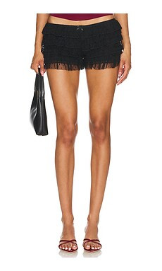 Jaded London Rhea Lace Bloomer Shorts in Black from Revolve.com | Revolve Clothing (Global)