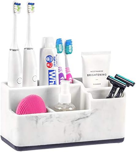 Vitviti Toothbrush Holder for Bathroom, Bathroom Storage Organizer, Small Counter Stand Accessori... | Amazon (US)