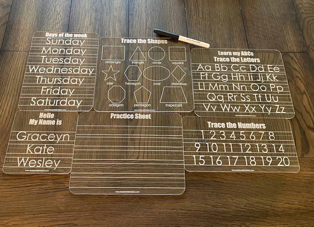 Name Tracing Board | Dry Erase Learning Board | Reusable Personalized Washable Board | Preschool ... | Etsy (US)