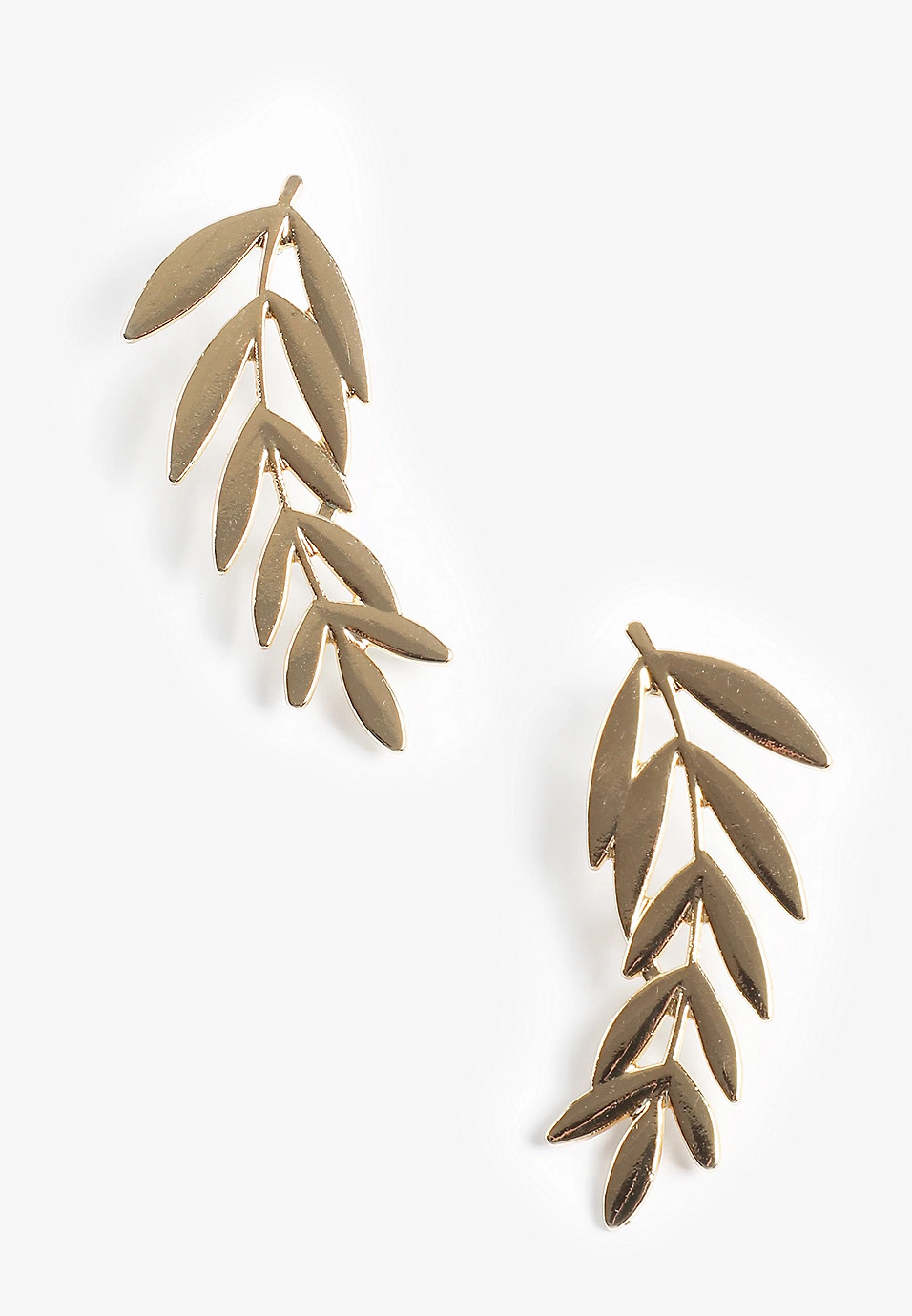 Gold Leaf Drop Earrings | Maurices