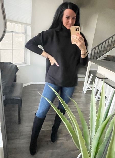 Teacher outfit of the day! My sweater is on Amazon prime deal and comes in 30+ colors! (A mock neck style is available too.)

• winter outfit • sweater • black sweater • tunic sweater • 



#LTKsalealert #LTKworkwear #LTKunder50