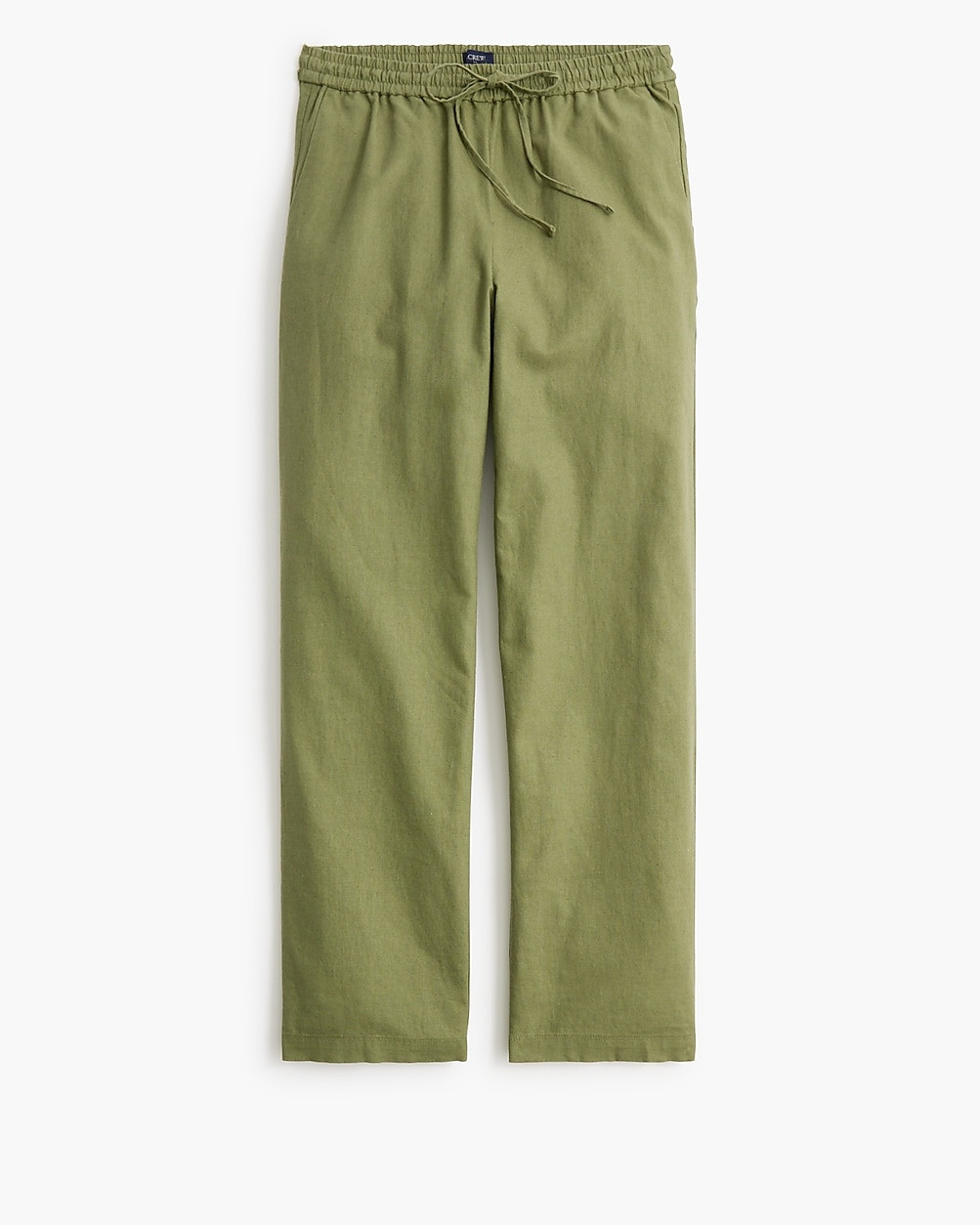 Linen-blend slim wide-leg drawstring pant | J.Crew Factory