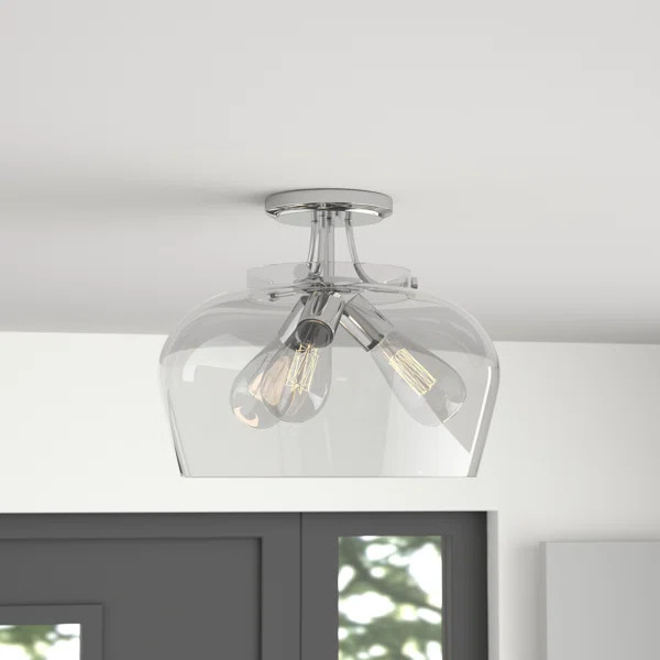 Hickerson 3-Light Semi Flush Mount | Wayfair North America