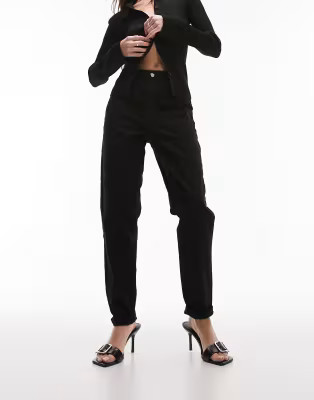 Topshop Mom jeans in black | ASOS | ASOS (Global)