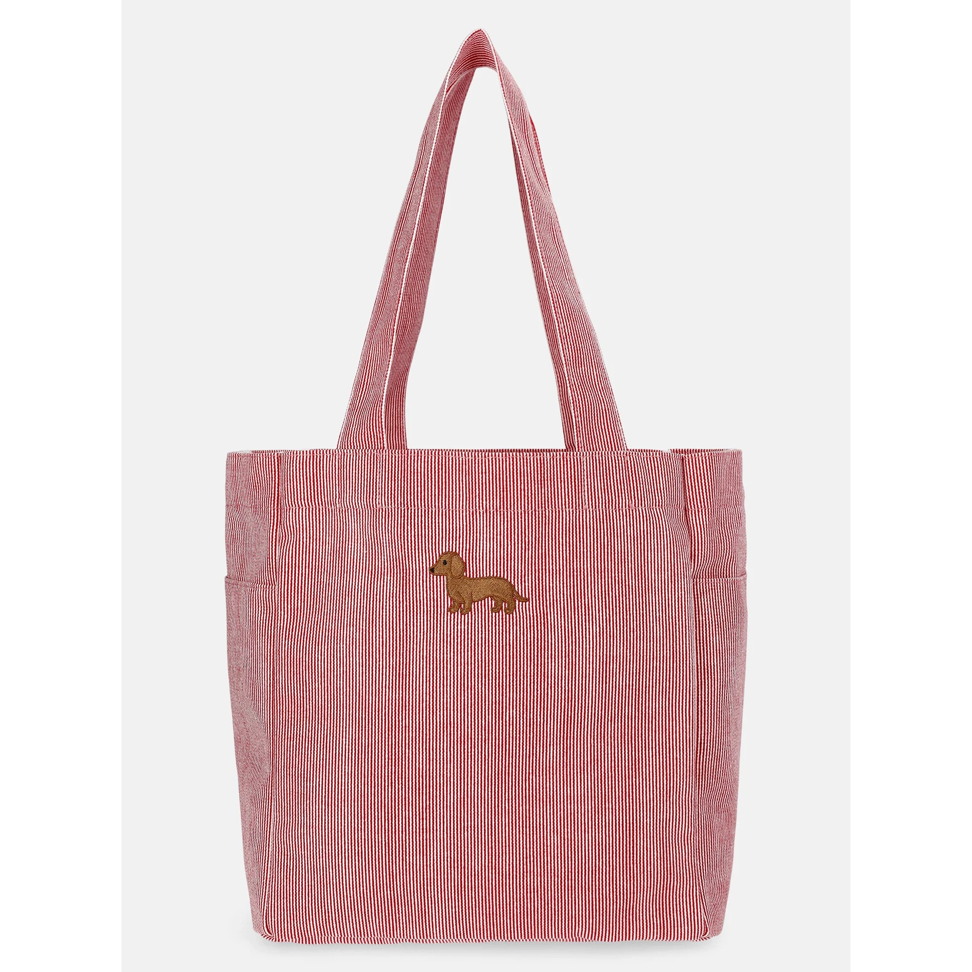 No Boundaries Women's Americana North/South Tote Bag, Red Engineer Stripe | Walmart (US)