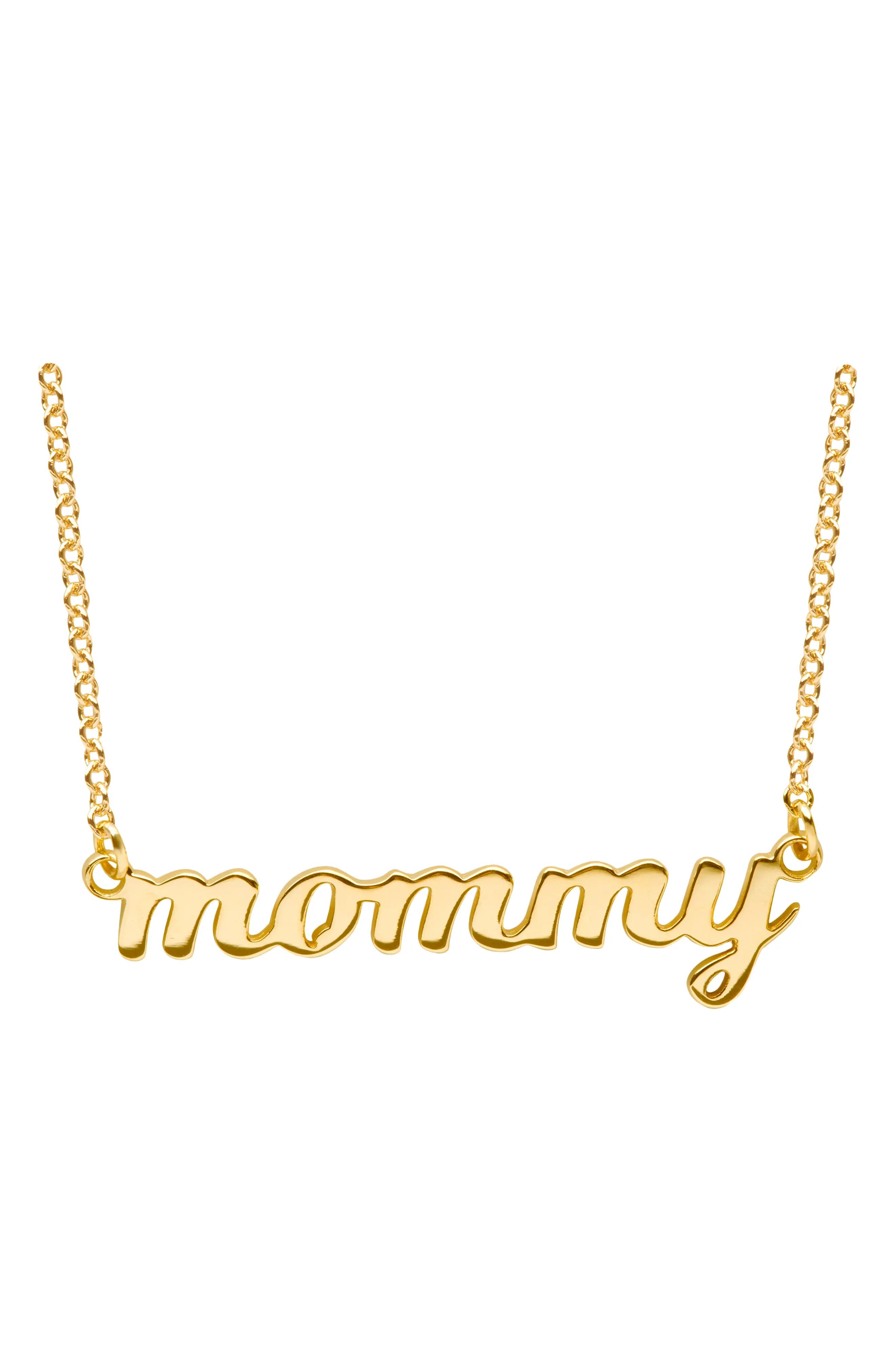 Infant Girl's Tiny Tags Script Mommy Pendant Necklace | Nordstrom