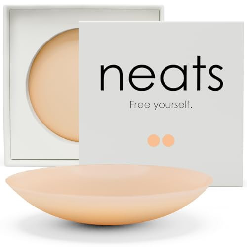 NEATS Nipple Covers for Women, Reusable & Hypoallergenic Adhesive Silicone Pasties Champagne | Amazon (US)
