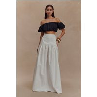 Autumn Maxi Skirt - White | MESHKI US