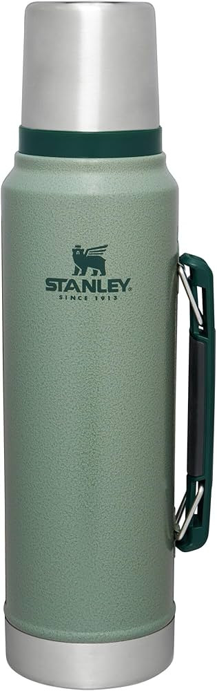 Stanley Classic Legendary Vacuum Bottle 1.1 qt Wide Mouth with Leakproof Cup Lid Keep Drinks Hot ... | Amazon (US)
