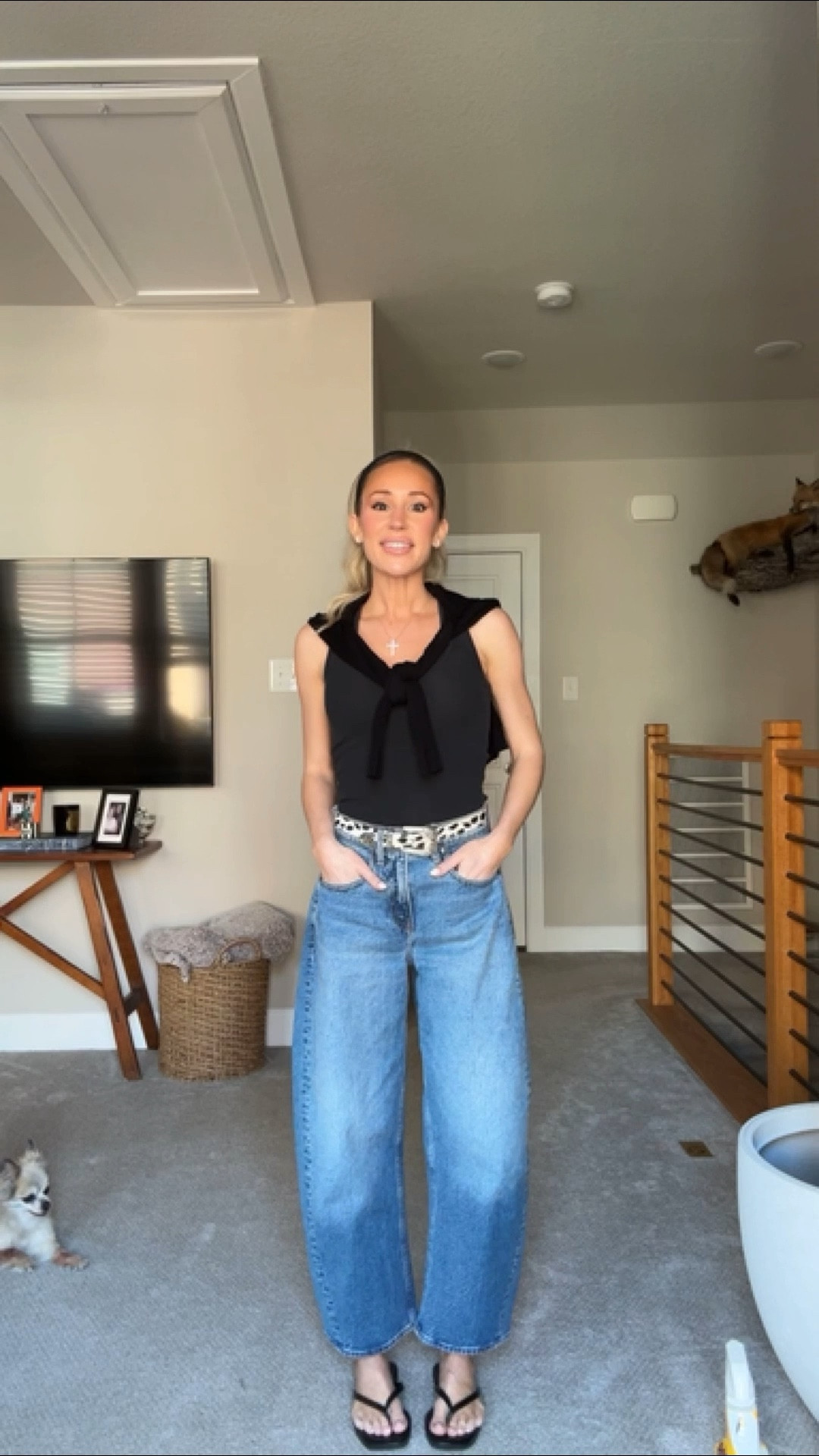 Loving these barrel jeans from @abercrombie Still on sale and you can use stackable code “SPRINGAF” for an additional 15% off! 
Wearing short length

About to order these Amazon flip flops in every color! So comfy and currently on sale. Run TTS

casual outfit. Sale alert. Amazon finds. Amazon fashion. Abercrombie jeans. Ootd. Outfit ideas. On sale. Barrel jeans  

#LTKSaleAlert #LTKootd