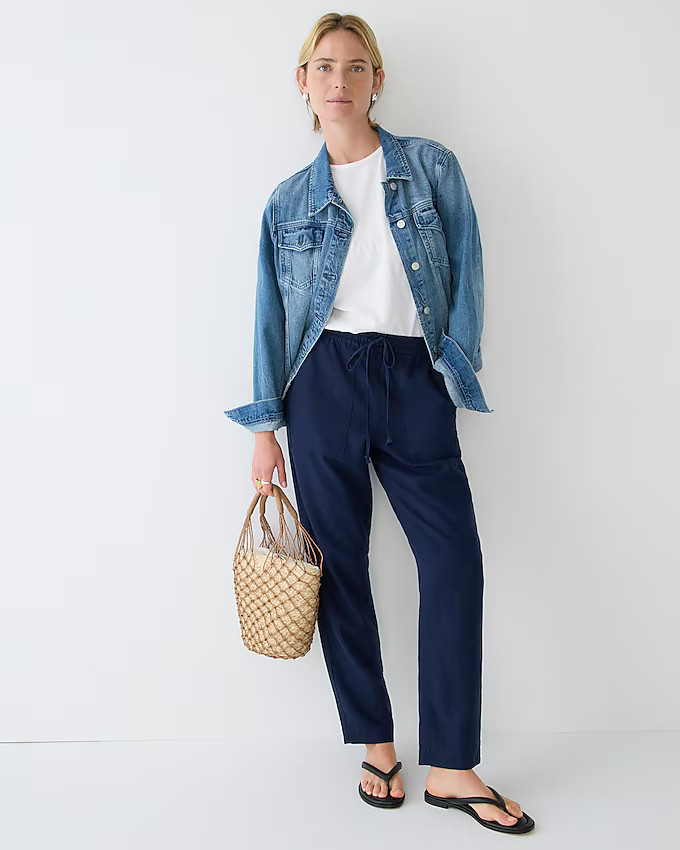 New seaside pant in linen blend | J. Crew US
