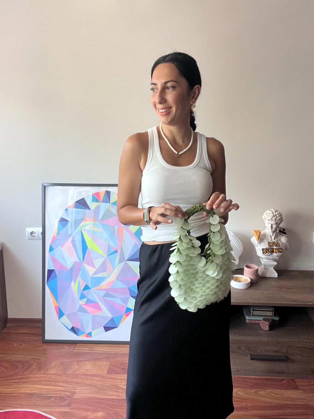 Crochet Sequin Mini Bag: Handmade Sparkly Clutch, Bridal Party Purse - Etsy | Etsy (US)