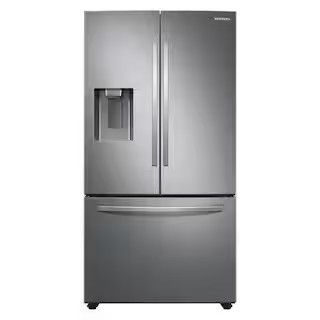 Samsung 35.8 in. 27 cu. ft. Standard Depth French Door Refrigerator in Stainless Steel with Child... | The Home Depot