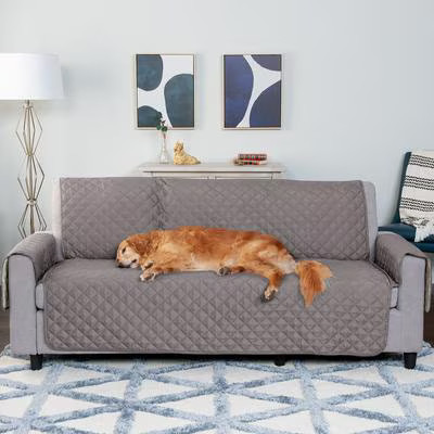 FurHaven Water-Resistant Reversible Furniture Protector, Gray/Mist, Sofa | Chewy