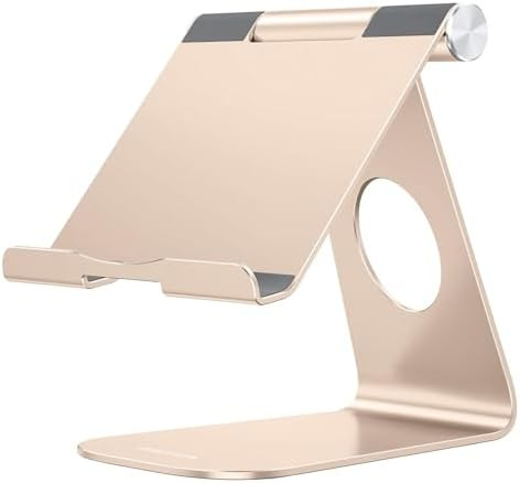 OMOTON Tablet Stand Holder Adjustable, T1 Desktop Aluminum Tablet Dock Cradle Compatible with iPa... | Amazon (US)