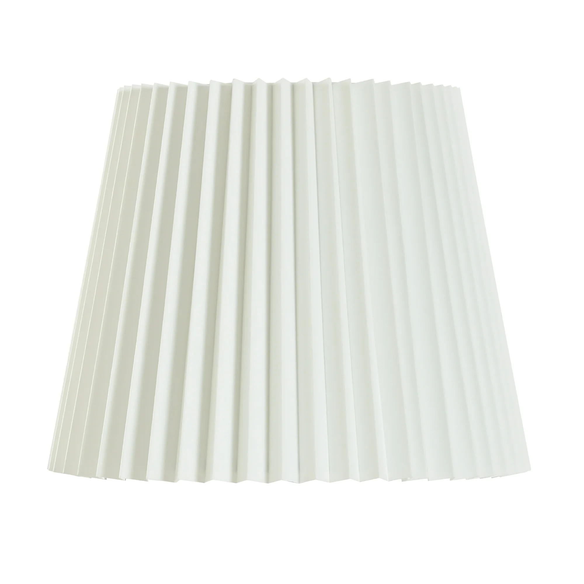 Better Homes & Gardens Knife Pleat Accent White Fabric Lamp Shade, 10"L x 10"W x 8"H | Walmart (US)