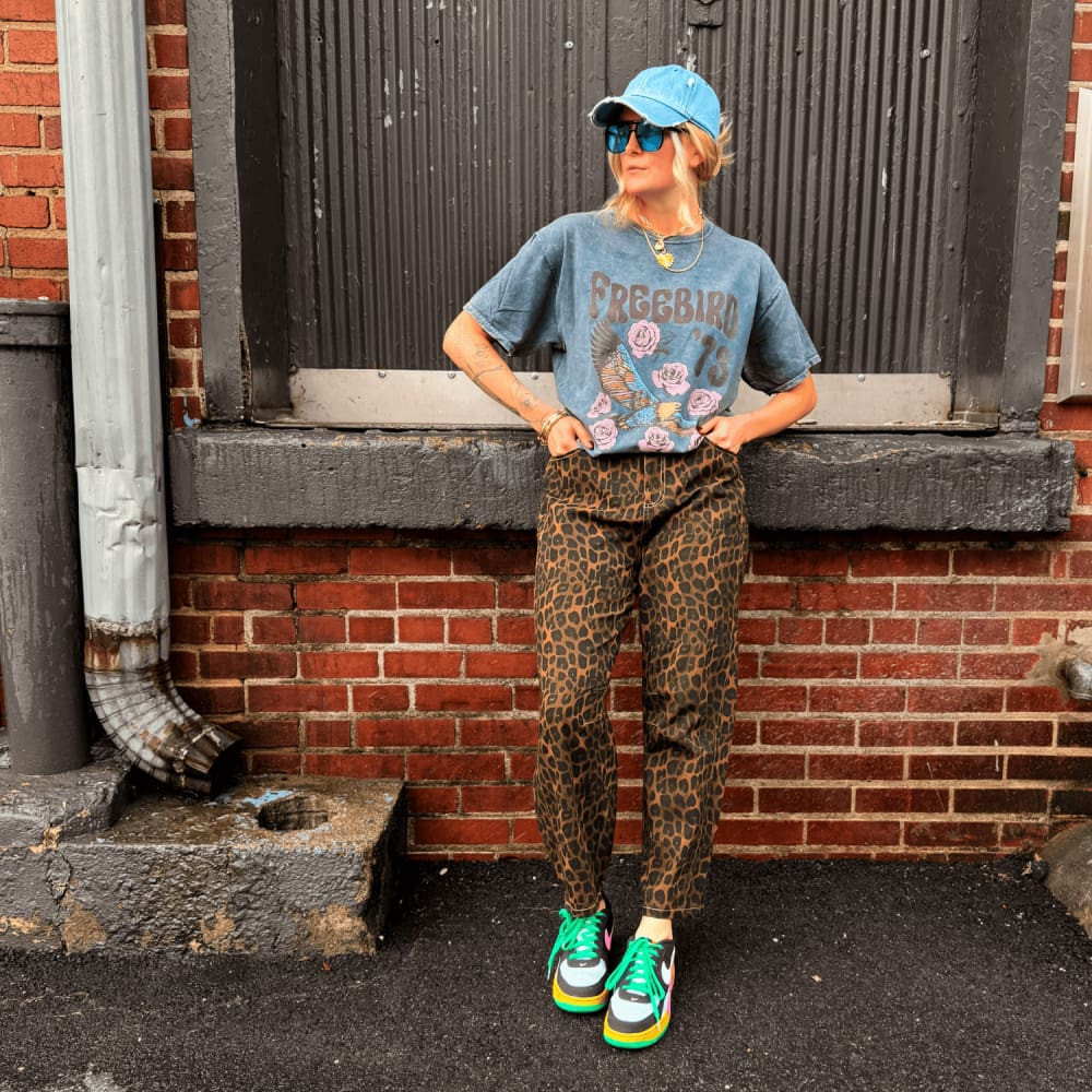 Floral Freebird Mineral Wash Tee | Mountain Moverz