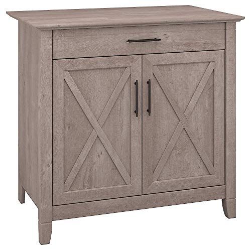 Bush Furniture Key West 2 Drawer Lateral File Cabinet in Washed Gray | Amazon (US)