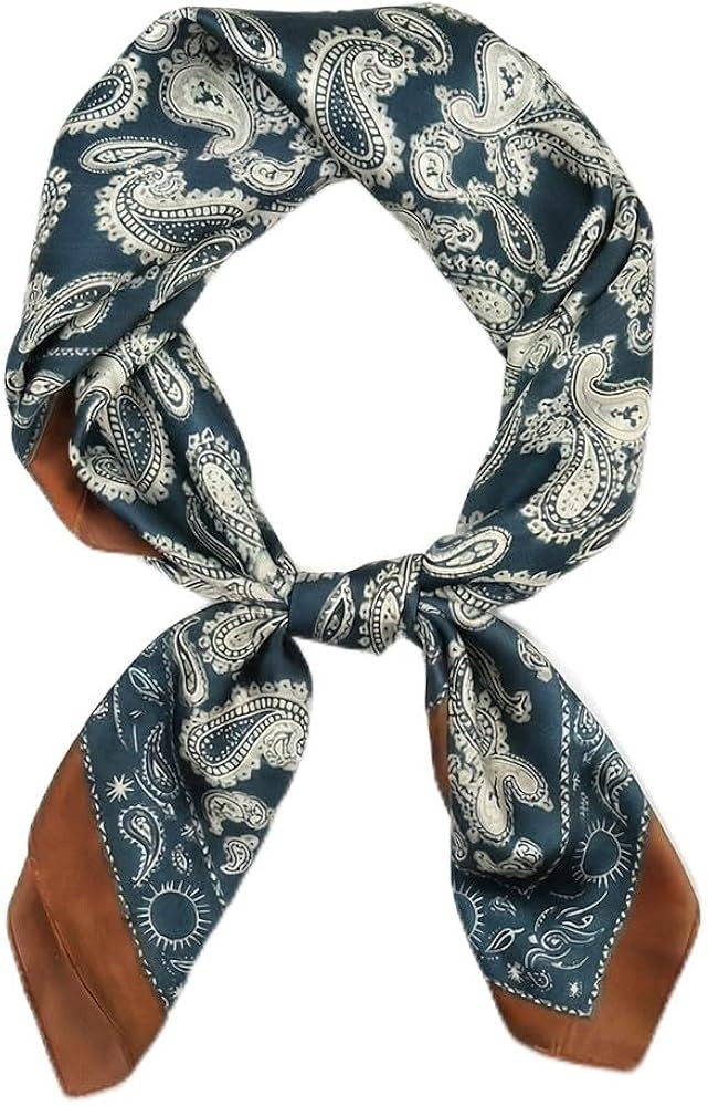 corciova Women’s Square Scarf 27.5 in (70 x 70 cm), Satin-Feel Polyester, Lightweight Fashion S... | Amazon (US)