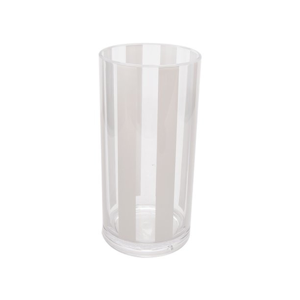 Better Homes & Gardens 19-Ounce Tritan Nuglass White Sabine Stripe Tumblers | Walmart (US)