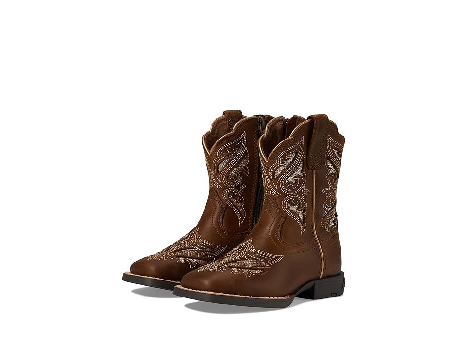 Ariat Kids Round Up Bliss (Toddler) Kid's Shoes Sassy Brown : 10 Toddler M, Leather | Zappos