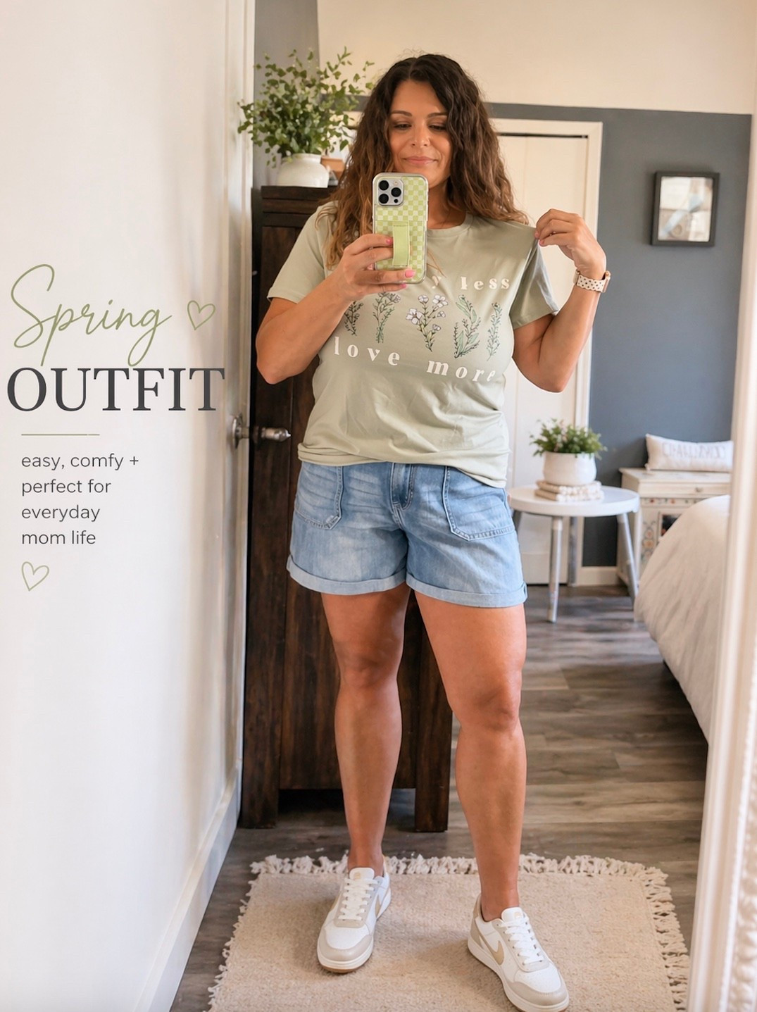 Soft spring outfit I keep reaching for on repeat 🌿

A relaxed graphic tee paired with boyfriend shorts = the easiest “put together but feels like loungewear” combo 🙌

Perfect for school drop-off, errands, and everyday mom life ☀️
Comfy, effortless, and something I can actually live in all day— and can’t forget my Walli phone case. 💚 (comment for my discount code!)

This has been my go-to lately and I’ll be wearing it on repeat all season ✨

Also, it’s Kohl’s best shoe sale of the season— save up to 40% on brands like Nike & more. 


@kohls #kohlspartner #kohlsfinds 

#LTKgrwm #LTKootd #LTKmomlife