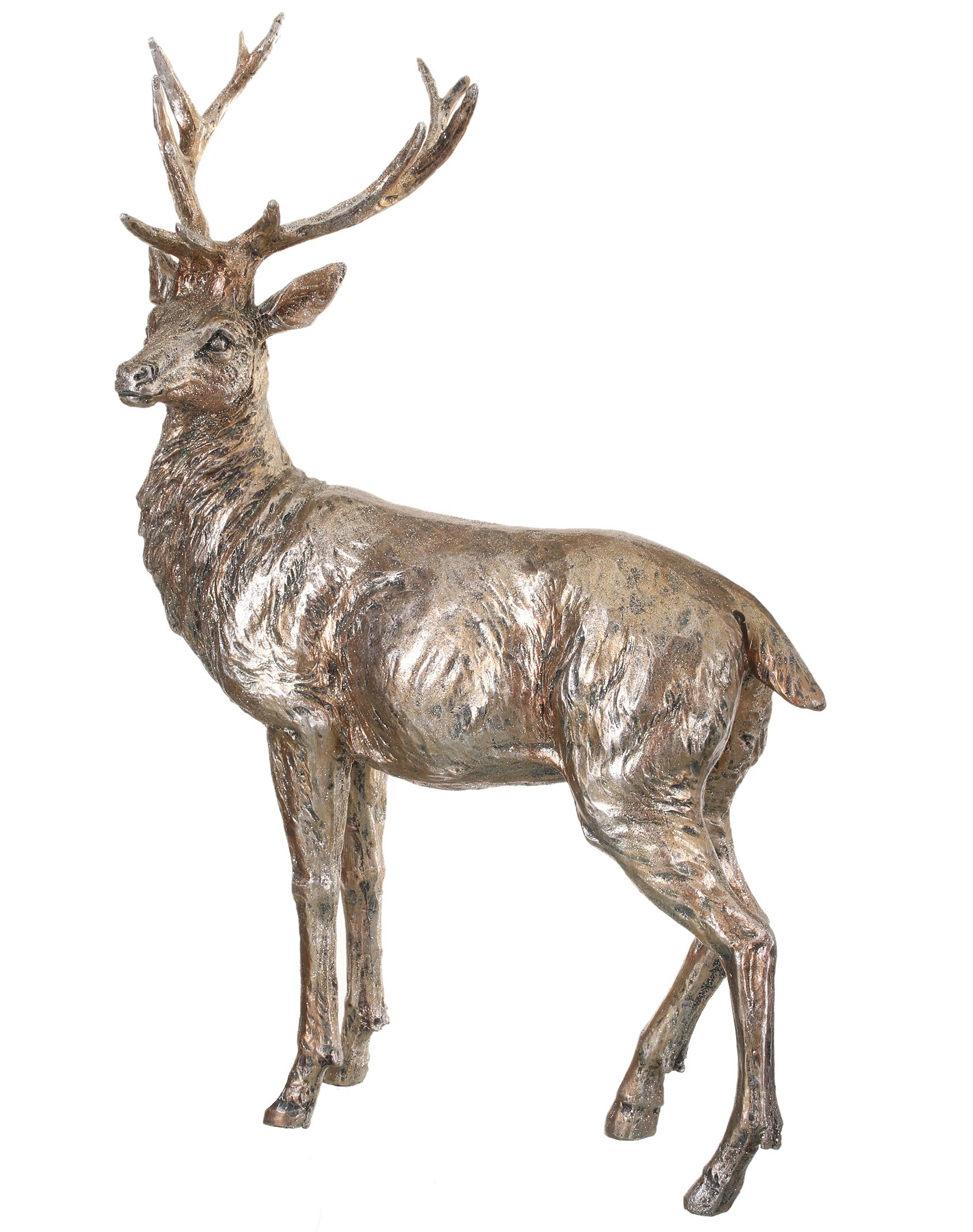 Glitter Standing Deer Decorative Accent | Wayfair North America
