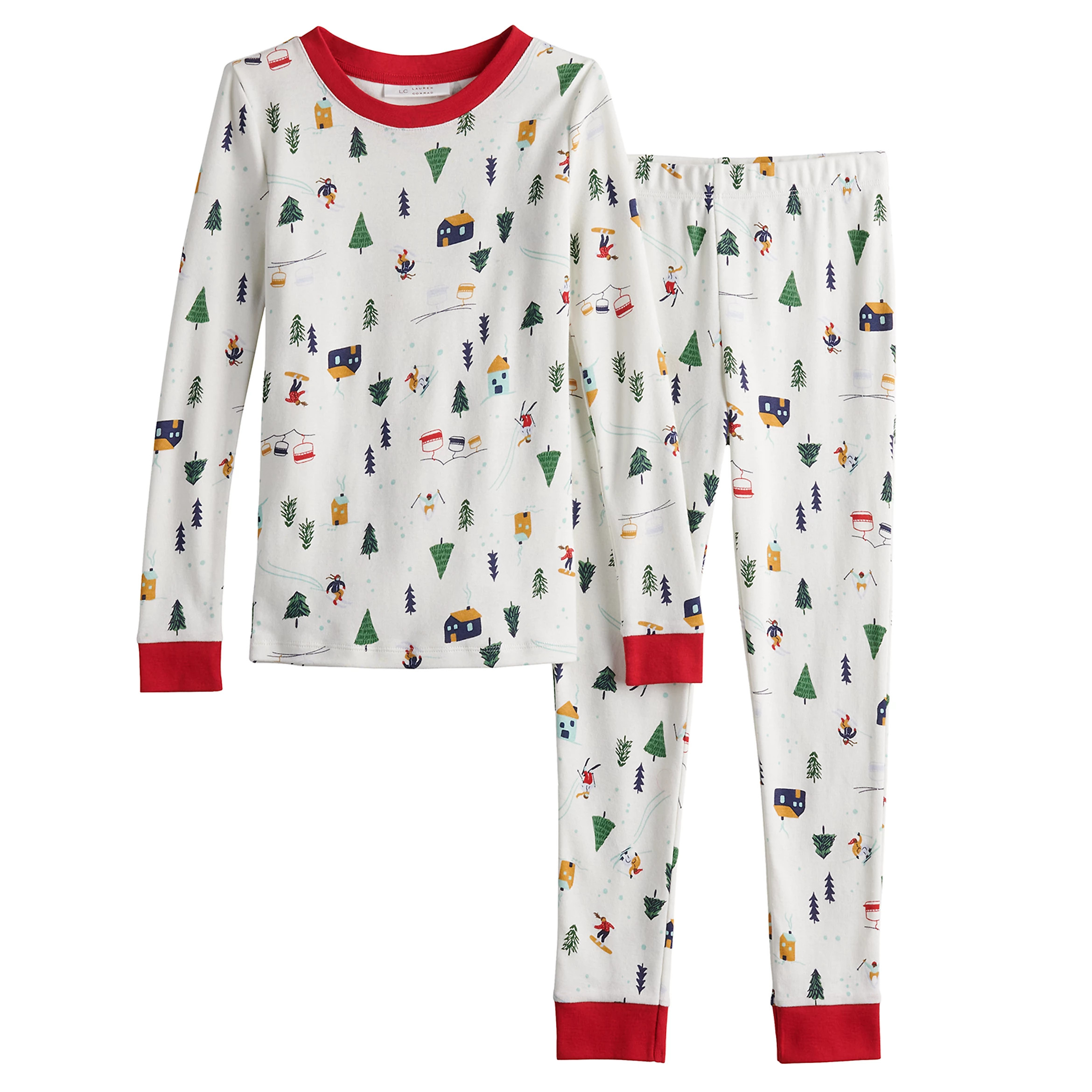 Boys 4-14 LC Lauren Conrad Jammies For Your Families® Snowy Skier Pajama Set | Kohl's