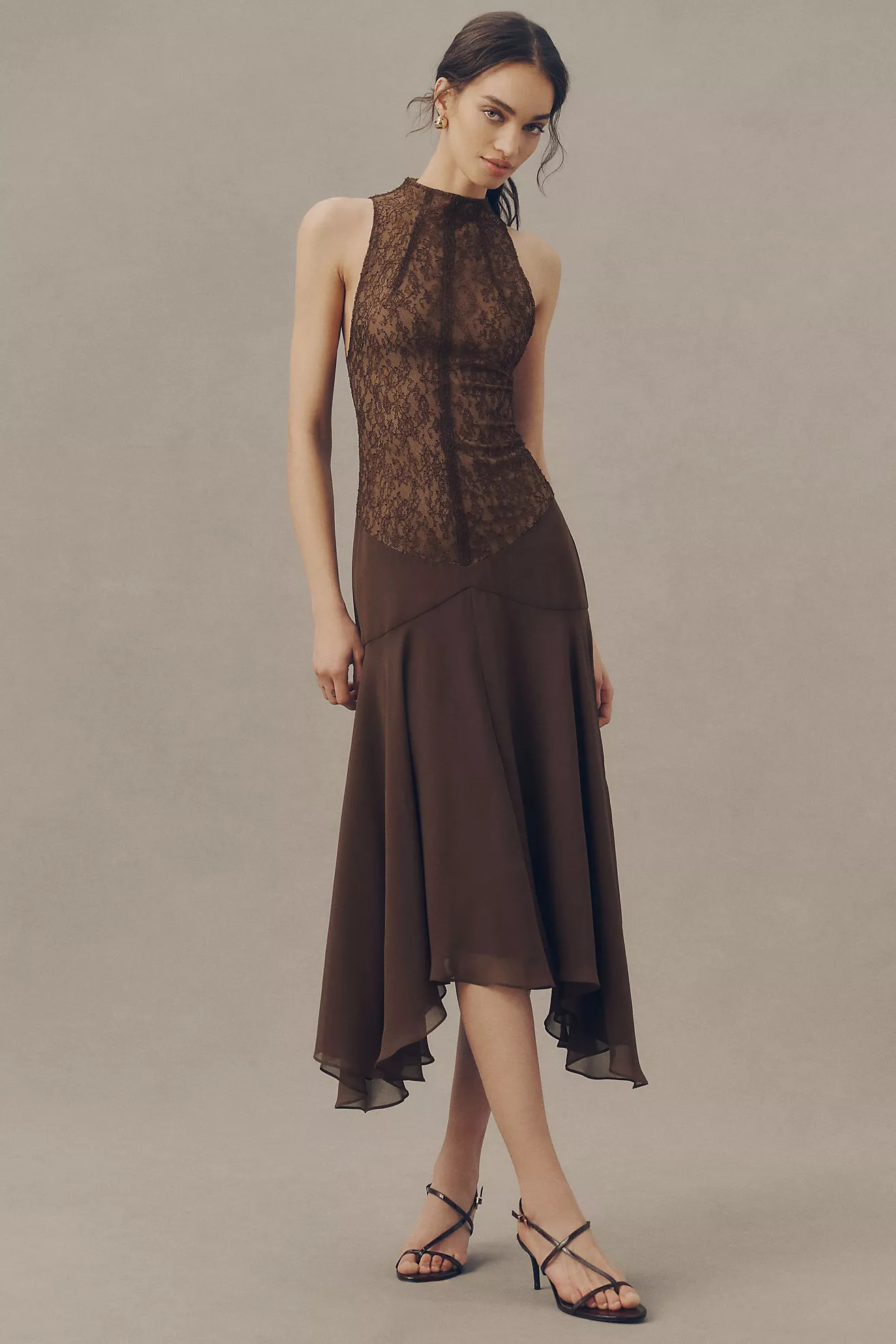De La Vali Chandra Midi Dress | Anthropologie (US)