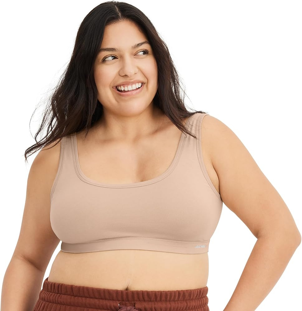 Jockey Women's Bra Organic Cotton Stretch Tank Strap Bralette | Amazon (US)