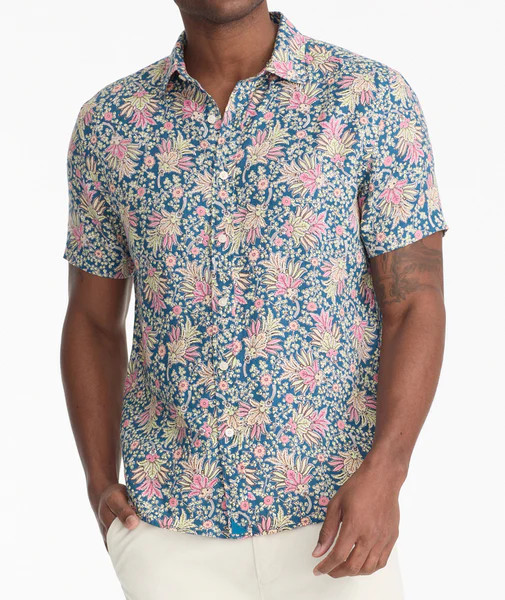 Linen Short-Sleeve Daniels Shirt | UNTUCKit (US)