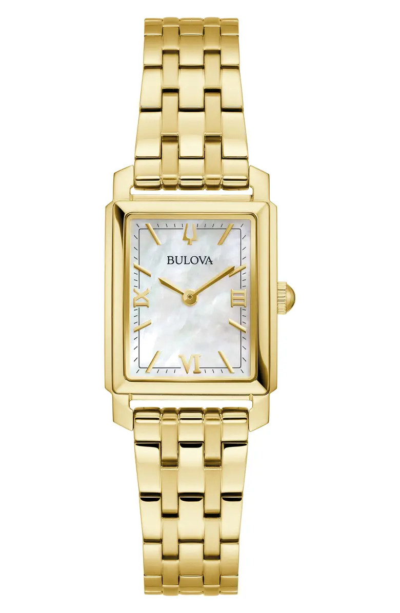 BULOVA Sutton Mother-of-Pearl Bracelet Watch, 21mm | Nordstrom | Nordstrom