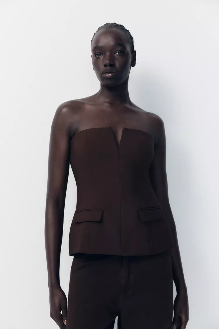 STRAPLESS TOP | Zara US