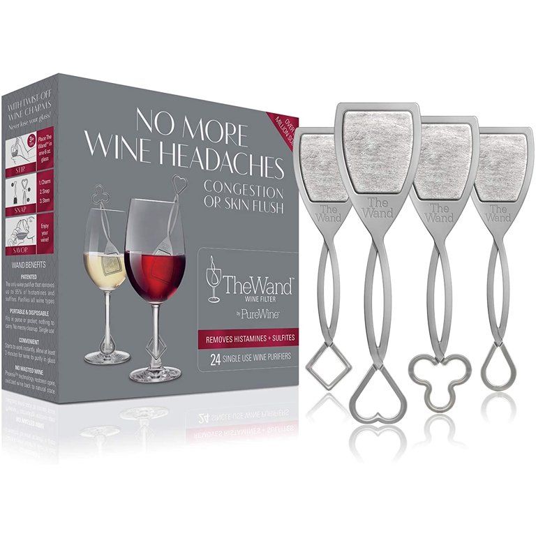 PureWine Wand Filter Purifier Removes Histamines and Sulfites - Reduces Wine Allergies & Eliminat... | Walmart (US)