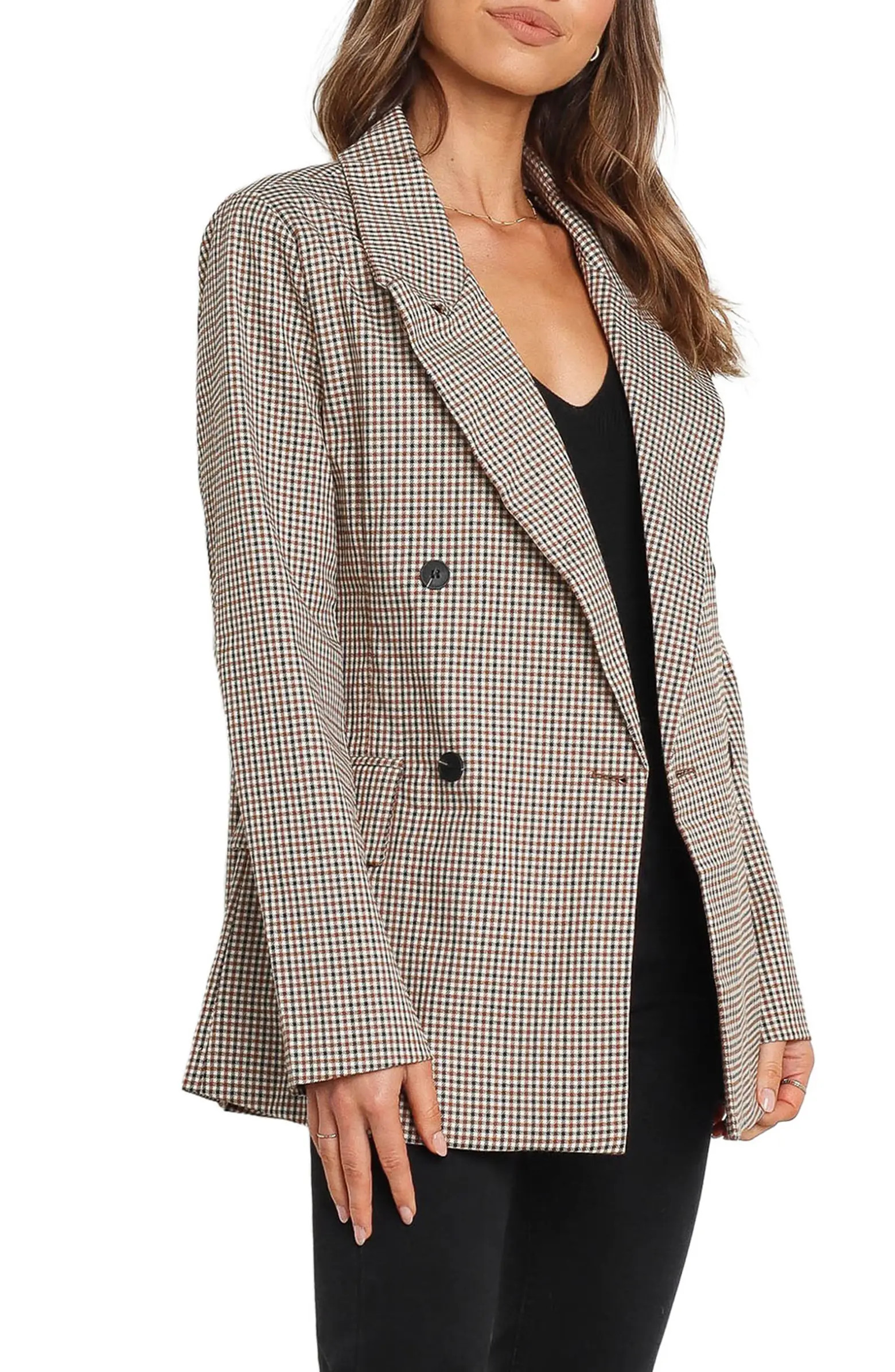 Juliette Check Double Breasted Blazer | Nordstrom