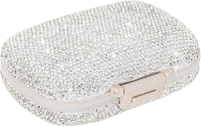 Medicine Organizer 8 Compartments Portable Travel Pill Organizer Crystal Small Pill Box Weekly Pi... | Amazon (US)