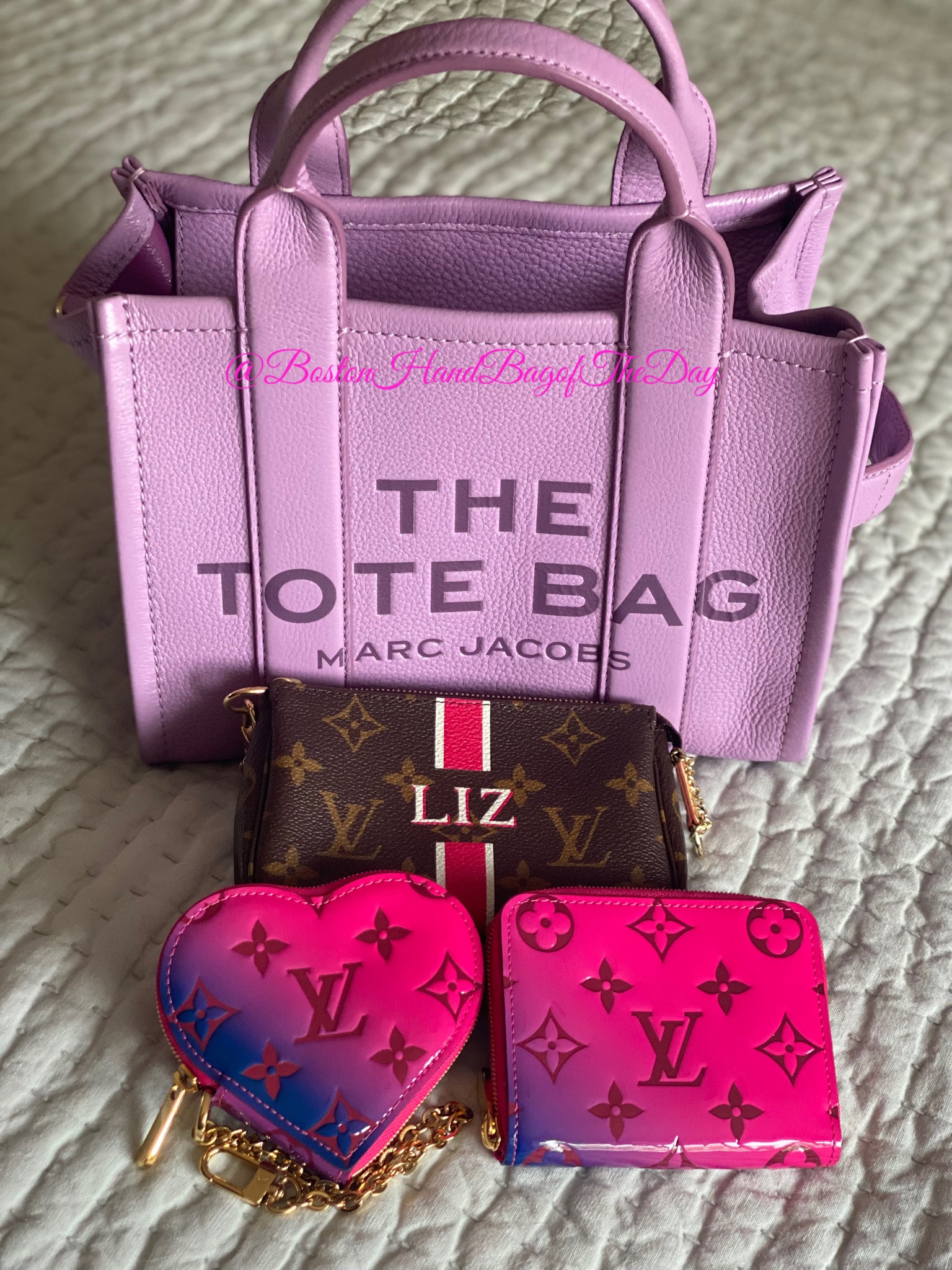 What Goes Around Comes Around Louis Vuitton Purple Vernis Heart