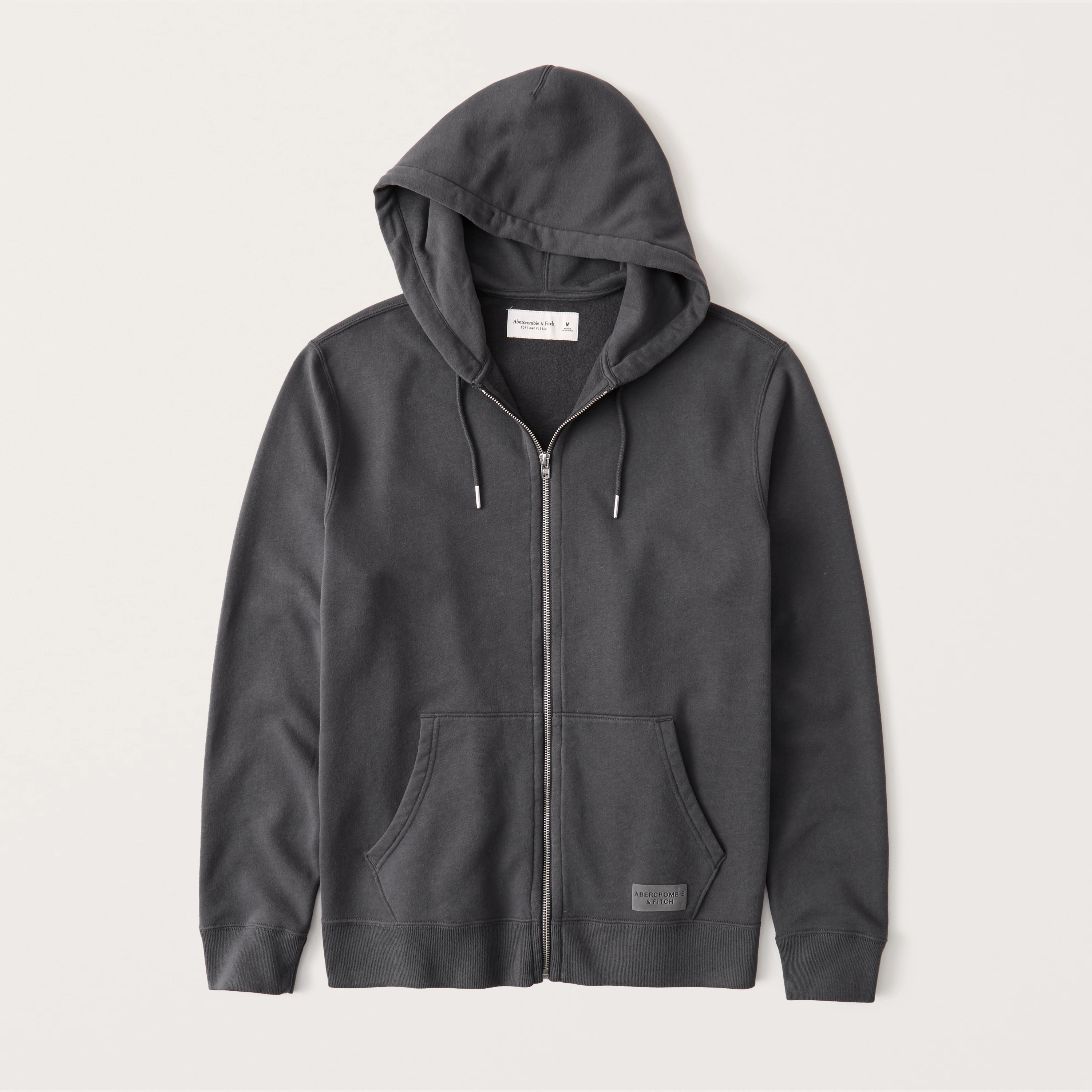 Lightweight Full-Zip Hoodie | Abercrombie & Fitch (US)