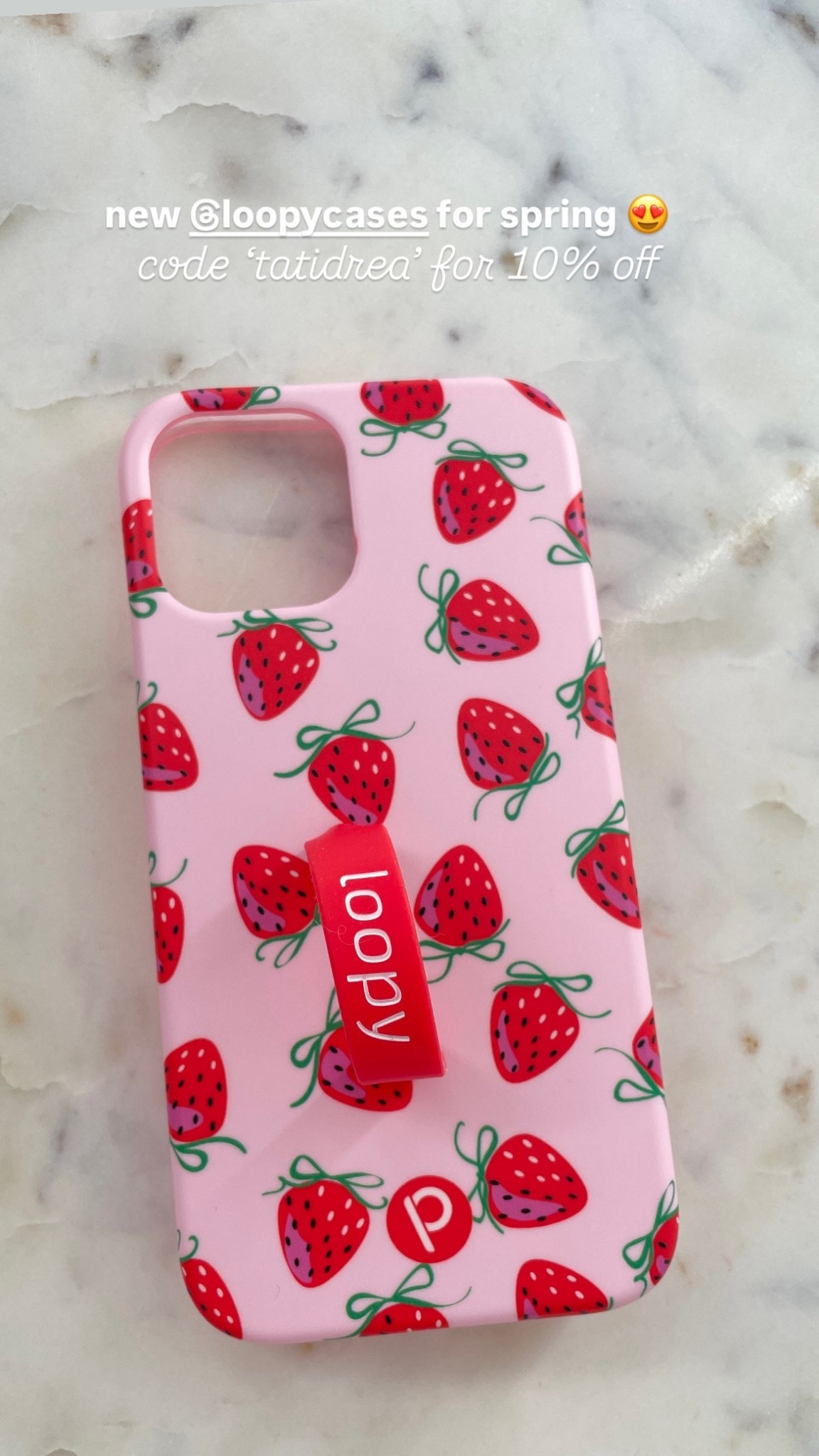 New @Loopy Cases 🍓😍 code “tatidrea” for 10% off

