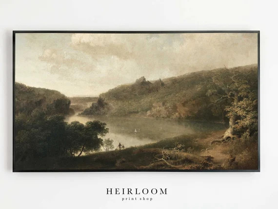 Samsung Frame TV Art  Rustic  Landscape  Vintage  DIGITAL | Etsy | Etsy (US)